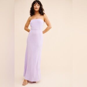 4th and Reckless Mikayla Strapless Lavender Maxi Dress